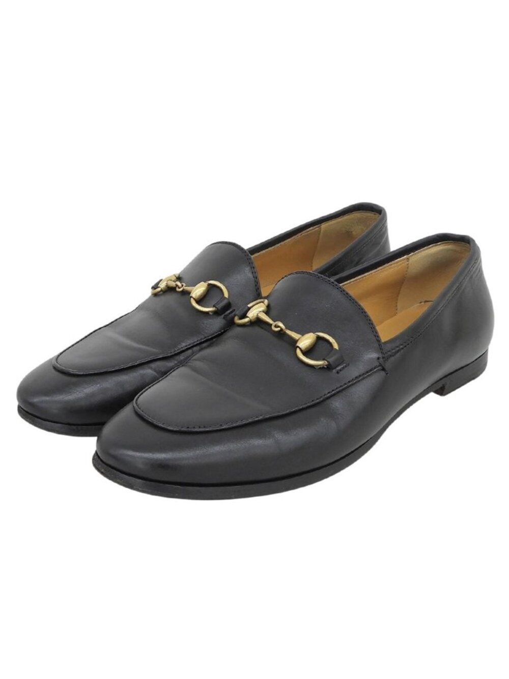 Gucci Horsebit Jordaan Loafers Shoes Leather Black